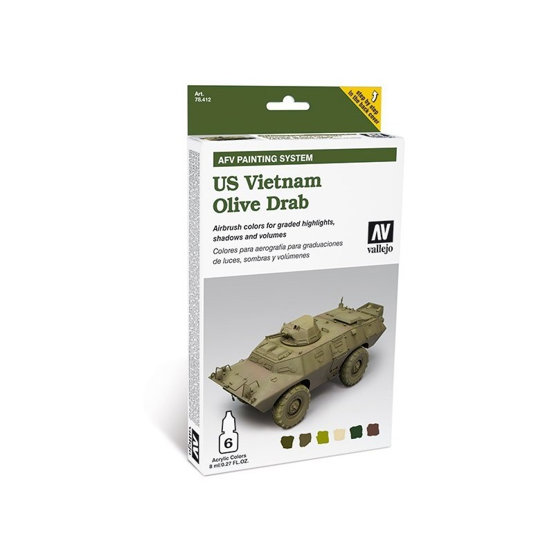 Set US Vietnan Olive Drab (6)