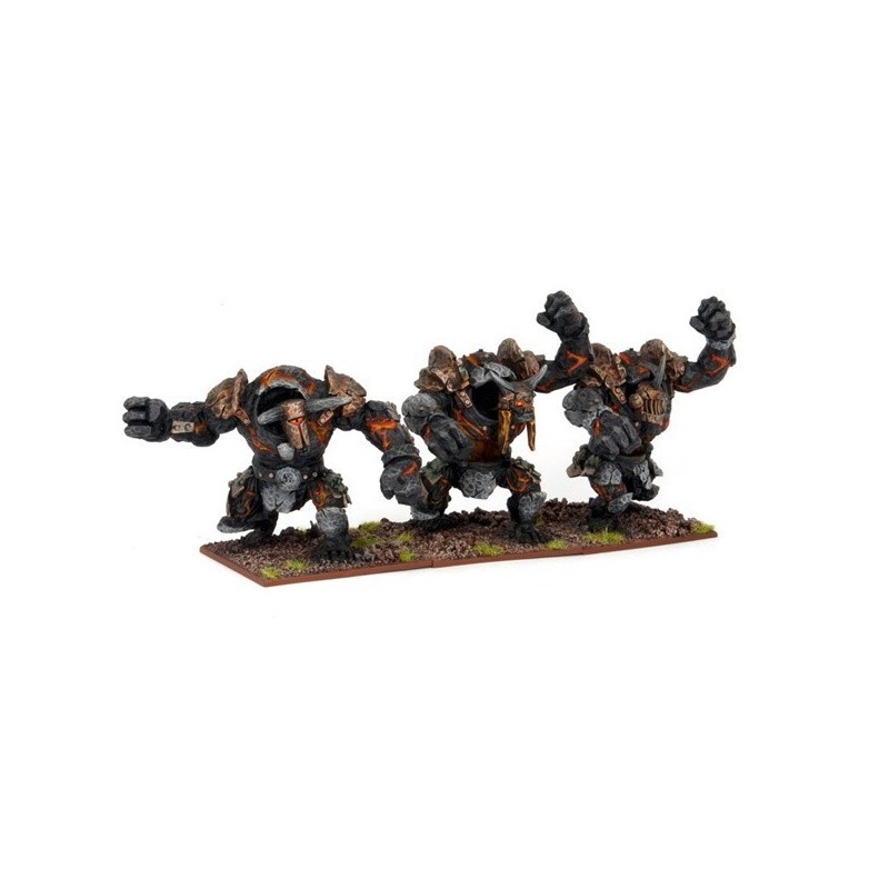 Abyssal Dwarf Lesser Obsidian Golems Troop (3)