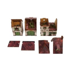 WW2 Normandy Farmhouse w. Outbuildings PREPAINTED [15mm/1:100]