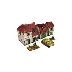 WW2 Normandy Farmhouse w. Outbuildings PREPAINTED [15mm/1:100]