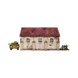 WW2 Normandy Cowshed  Prepintado [15mm/1:100]