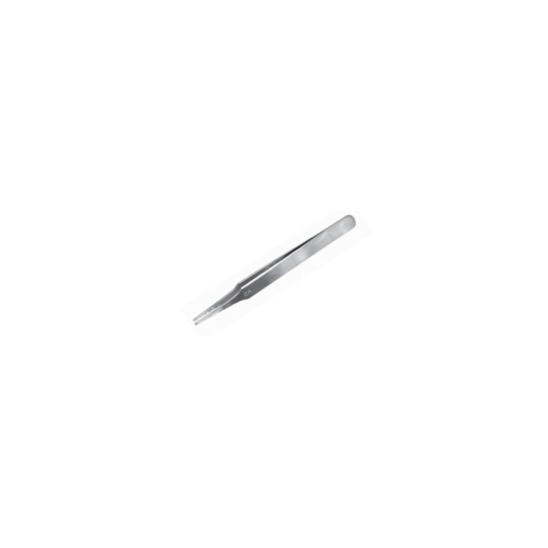 Flat Rounded Stainless Steel Tweezers (120 mm)