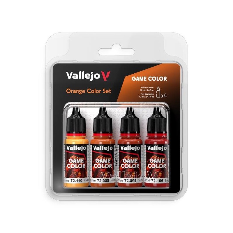 Game Color Set: Naranja 4X18Ml.