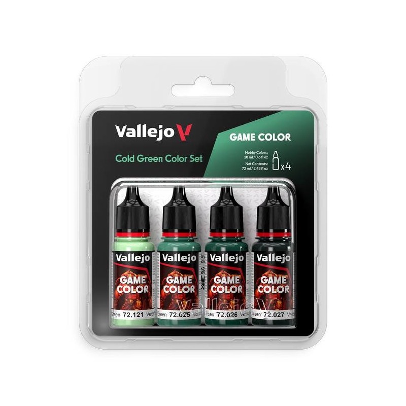 Game Color Set: Verde Frio 4X18Ml.