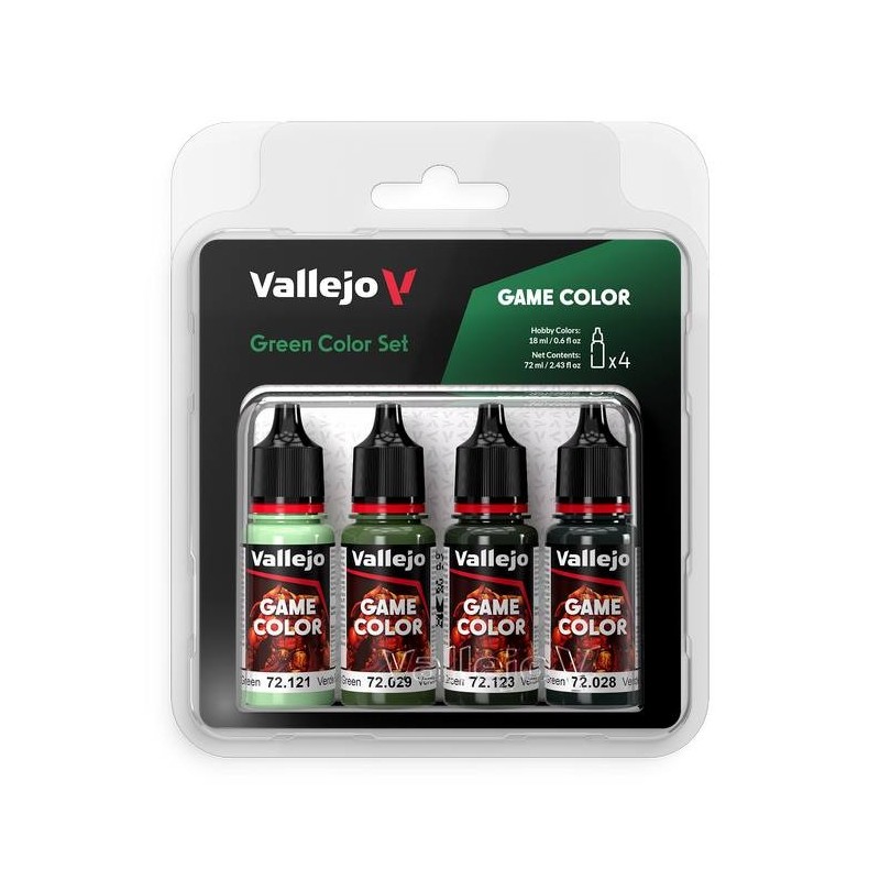 Game Color Set: Verde 4X18Ml.