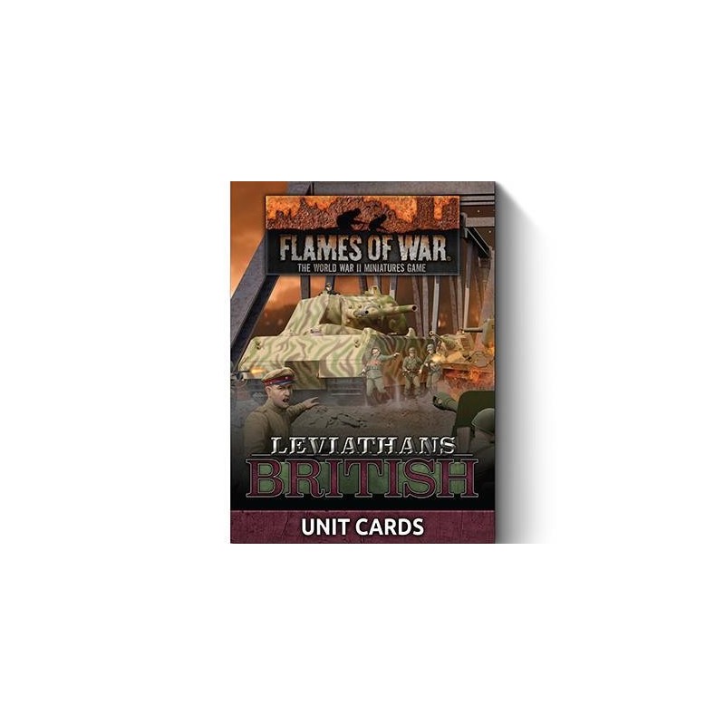 Late War Leviathans: British Unit Cards (34x Cards) - Limited Edition