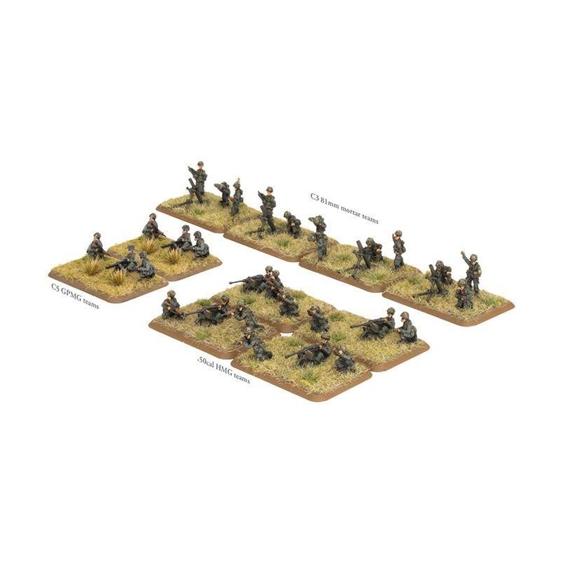 Airborne Weapons Group (x30 Figs, x4 Mortar, x4 .50cals, 2x .30cal)  -- Preorder --