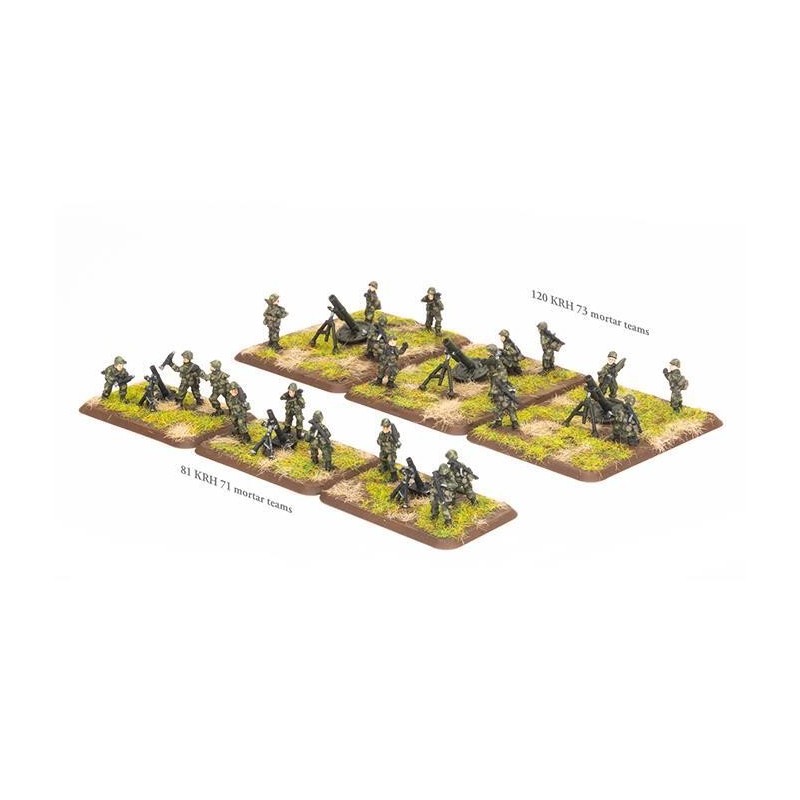 81mm and 120mm Mortar Platoons (x21 figs + 6 mortars)